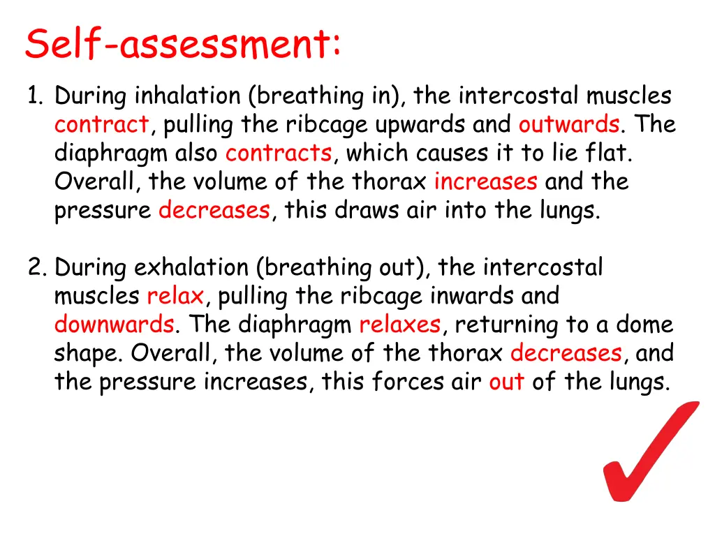 self assessment