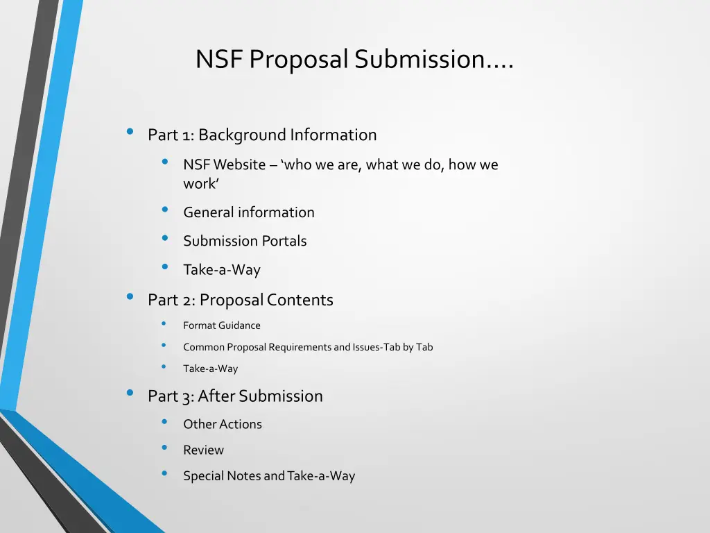 nsf proposal submission