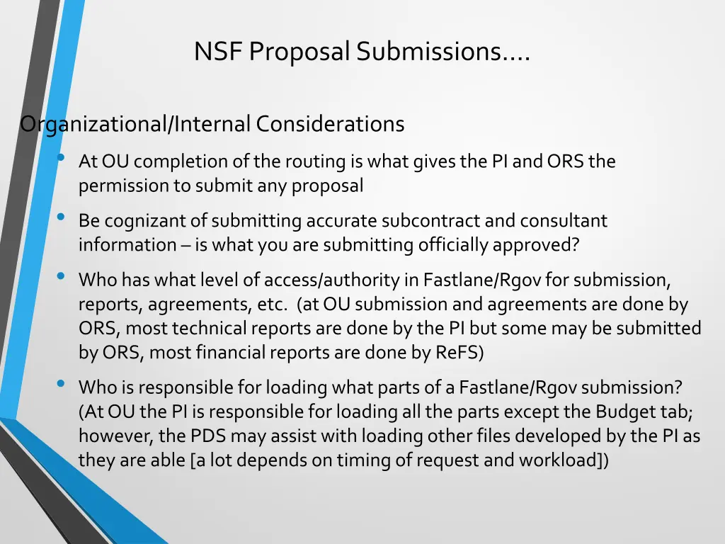 nsf proposal submissions 5