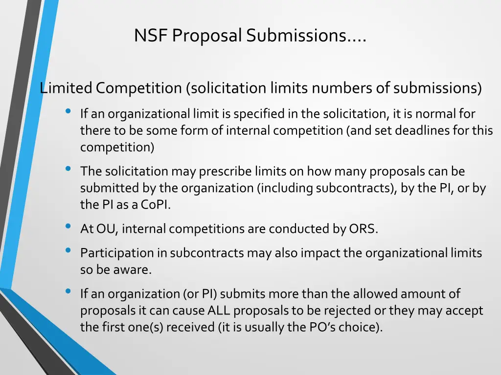 nsf proposal submissions 6