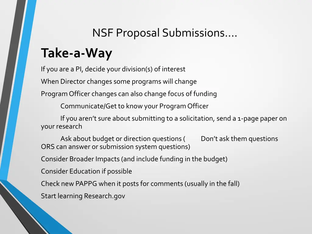 nsf proposal submissions 7