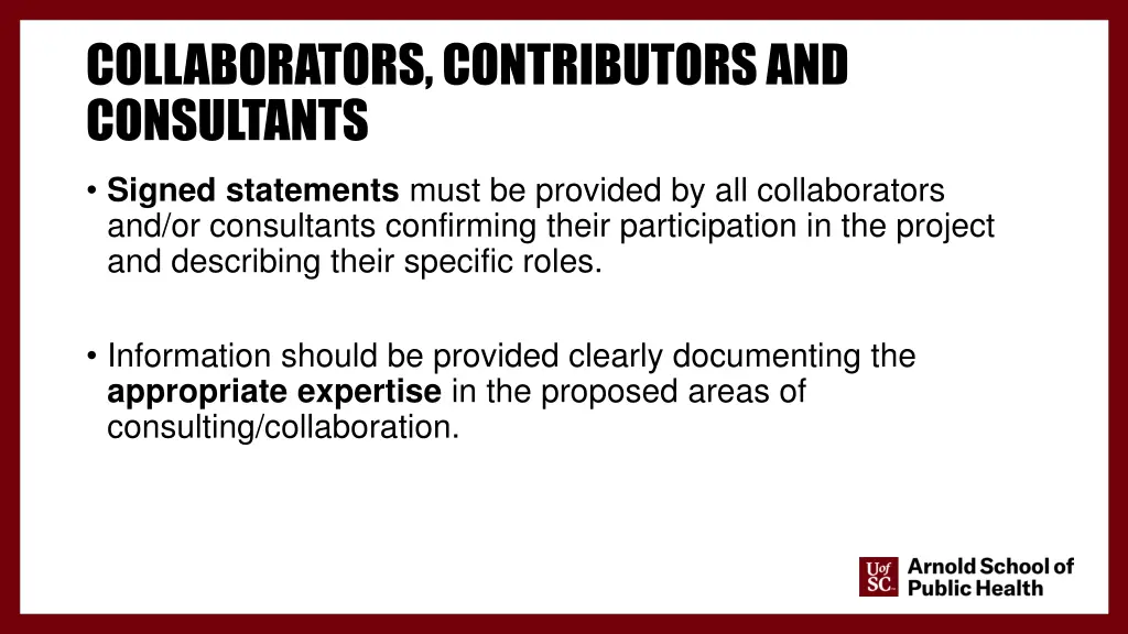 collaborators contributors and consultants