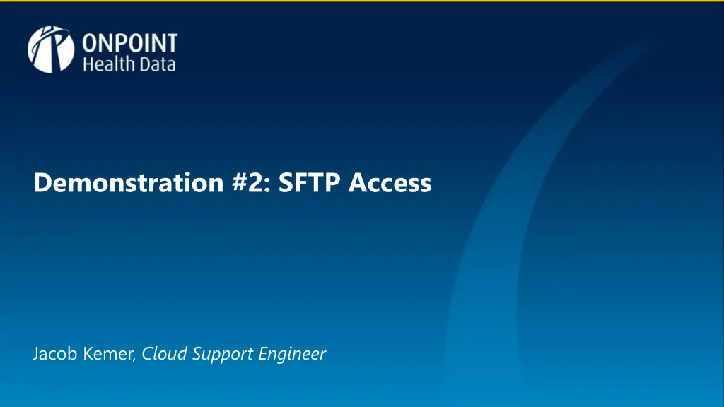 demonstration 2 sftp access