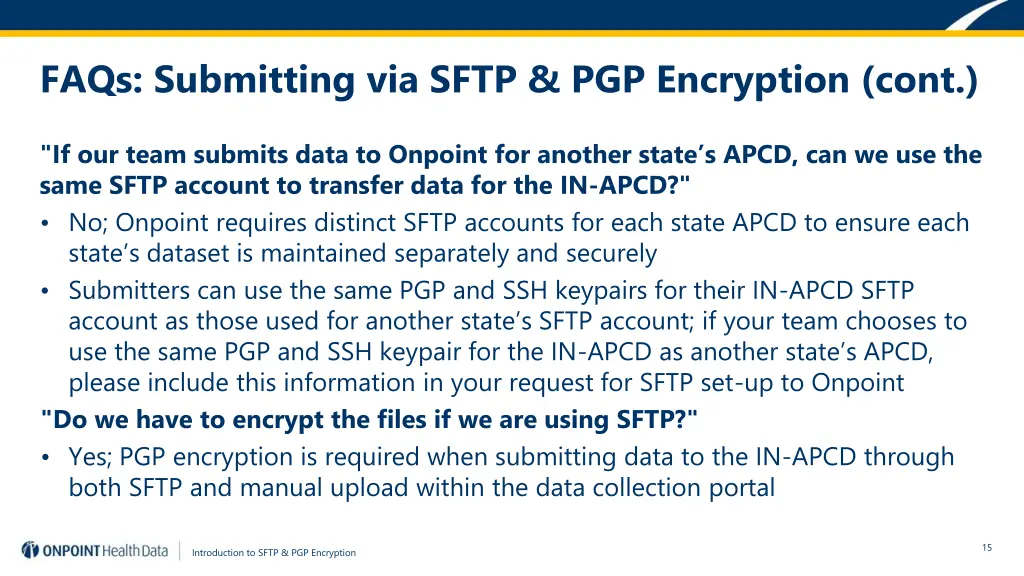 faqs submitting via sftp pgp encryption cont