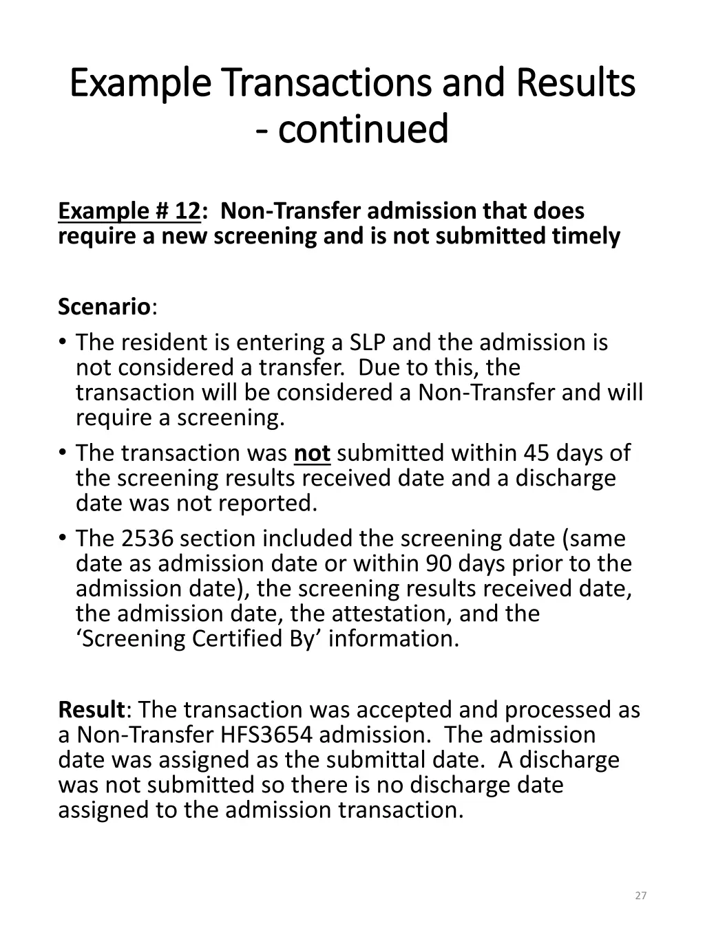 example transactions and results example 11