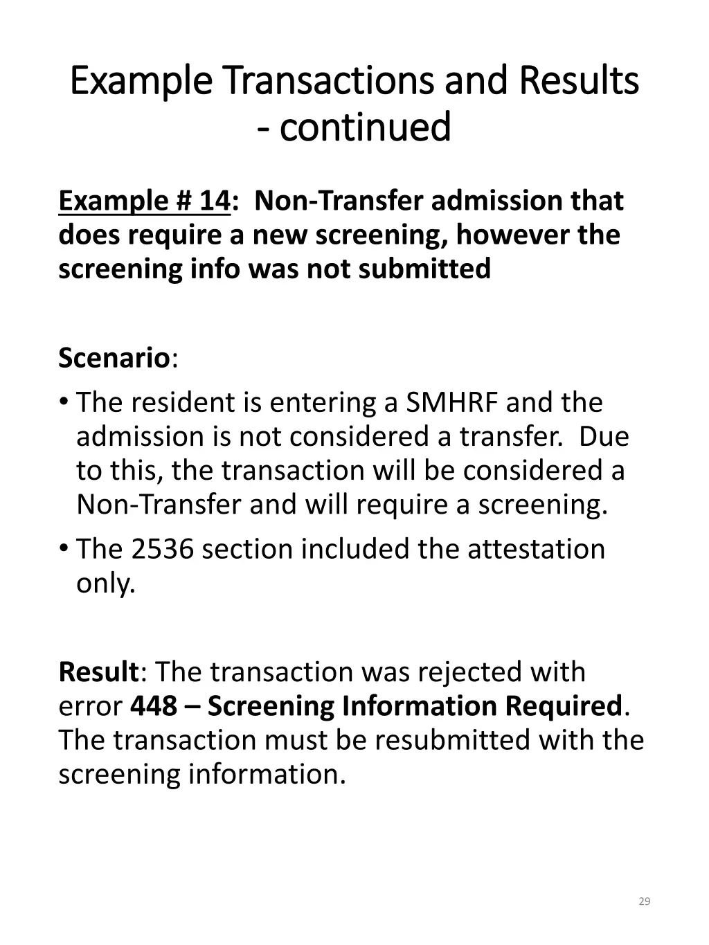 example transactions and results example 13