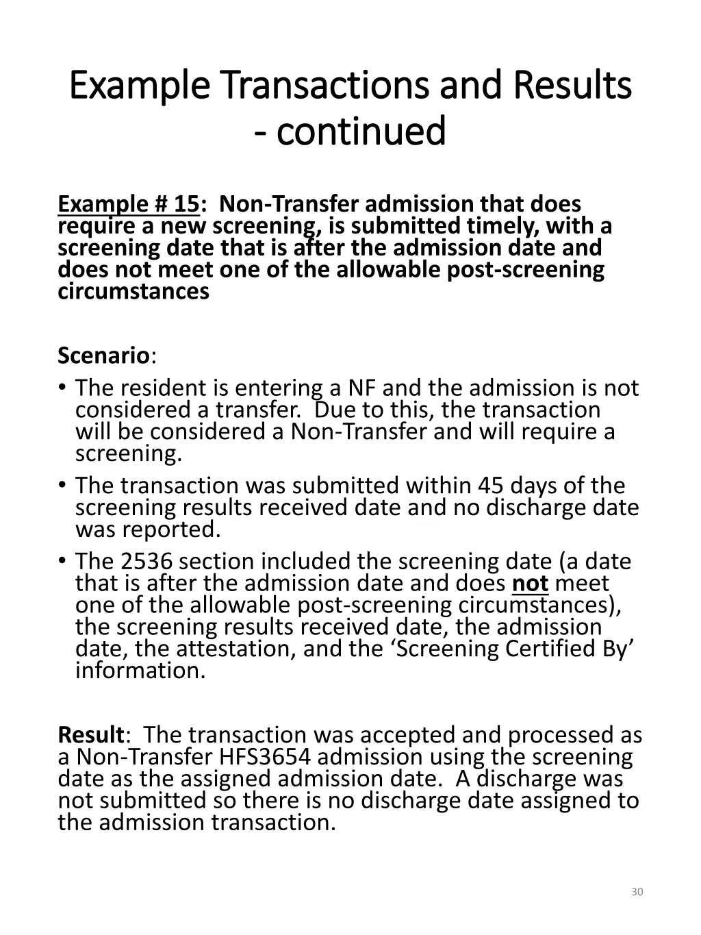 example transactions and results example 14