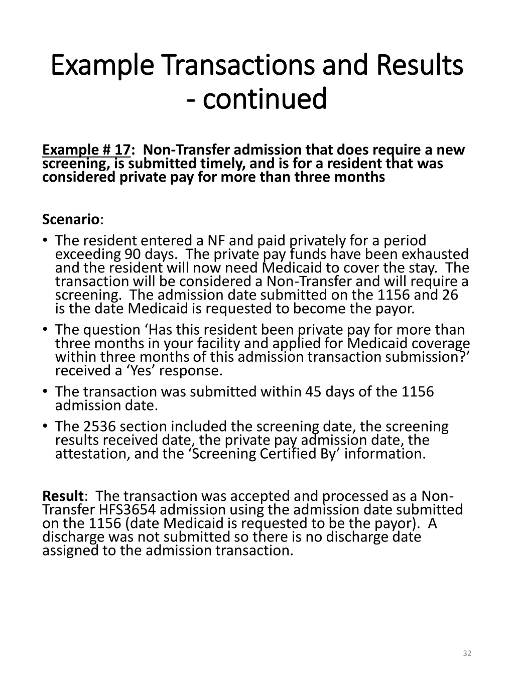 example transactions and results example 16