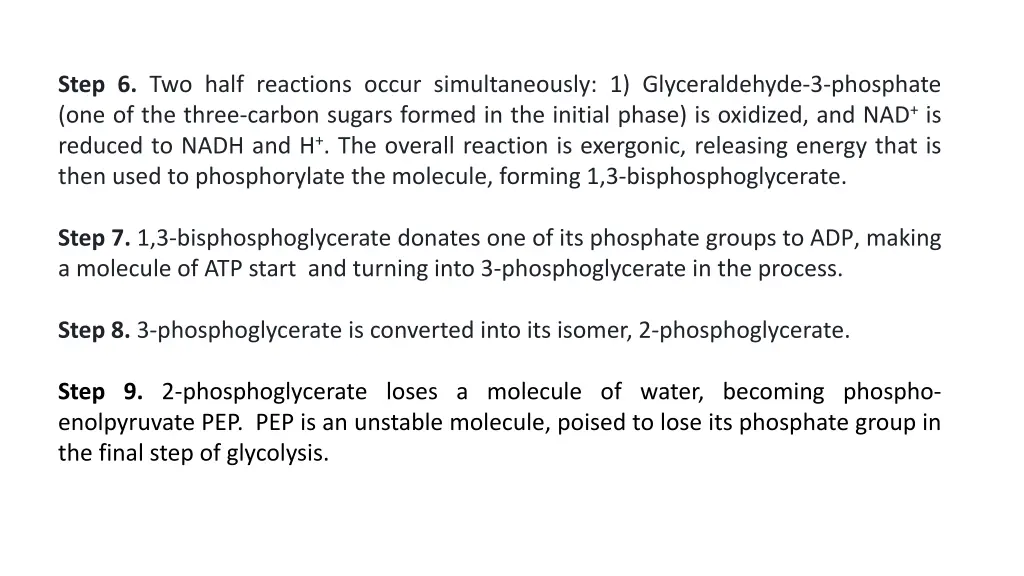 step 6 two half reactions occur simultaneously