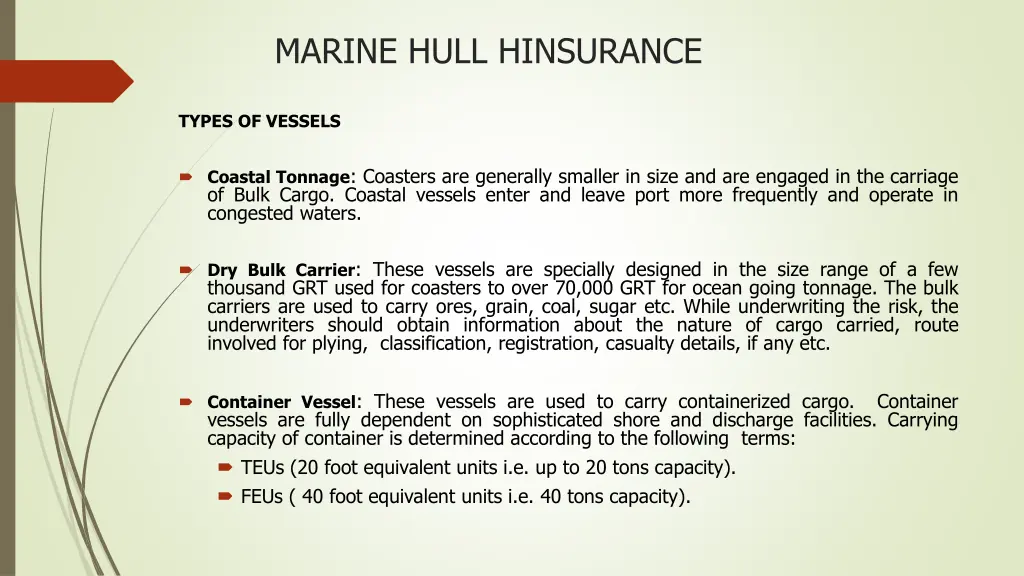 marine hull hinsurance