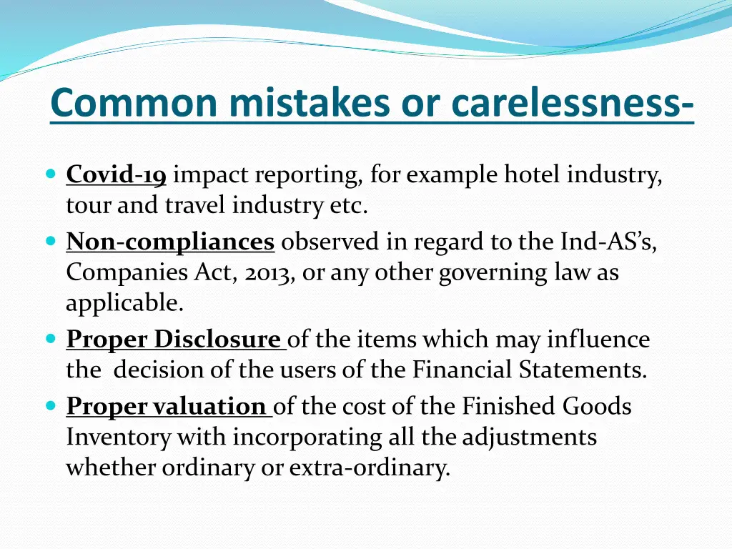 common mistakes or carelessness 2