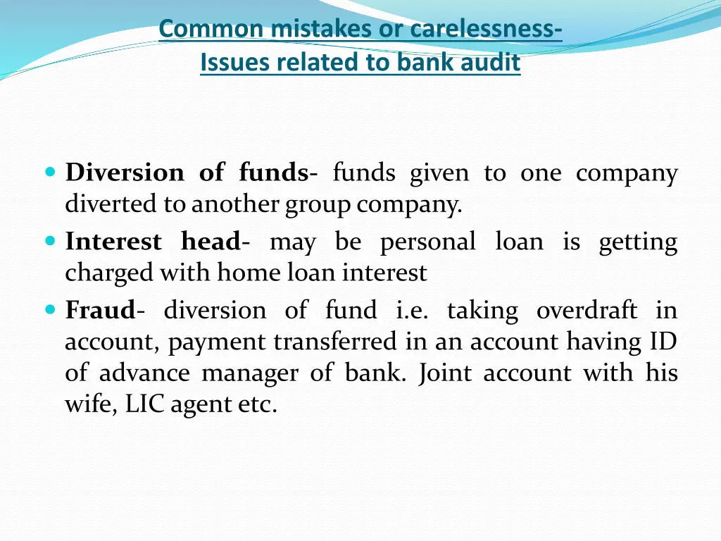 common mistakes or carelessness issues related