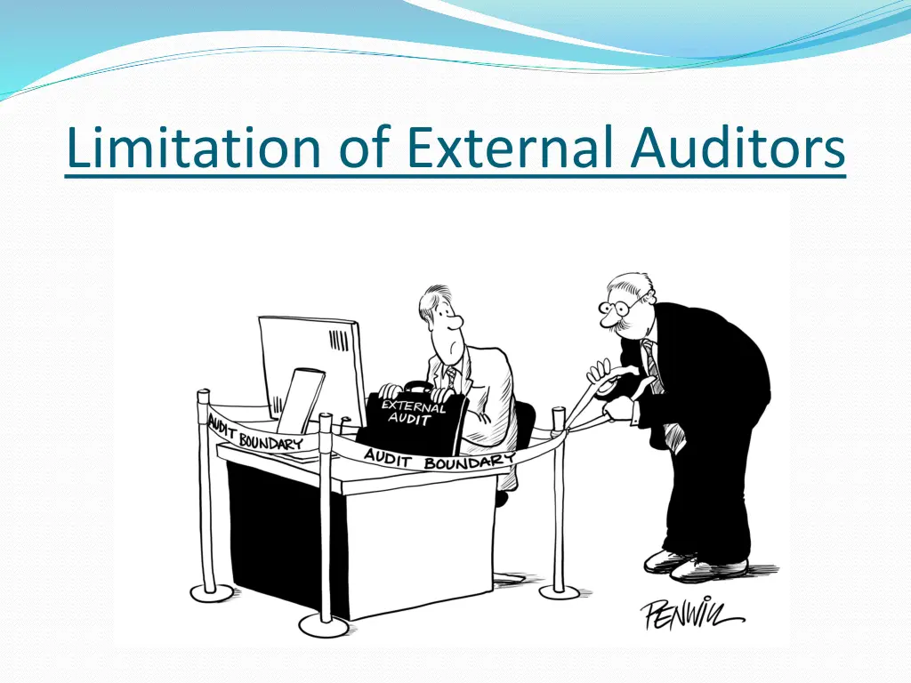 limitation of external auditors