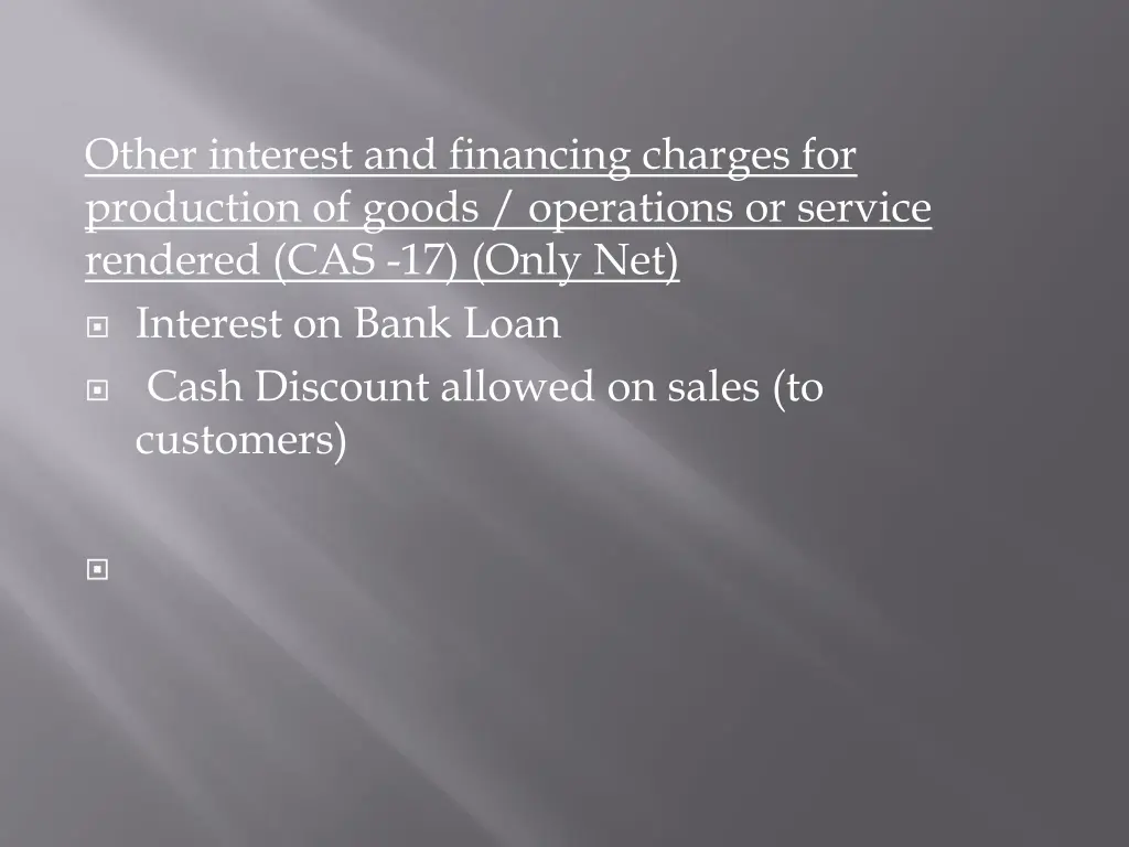 other interest and financing charges