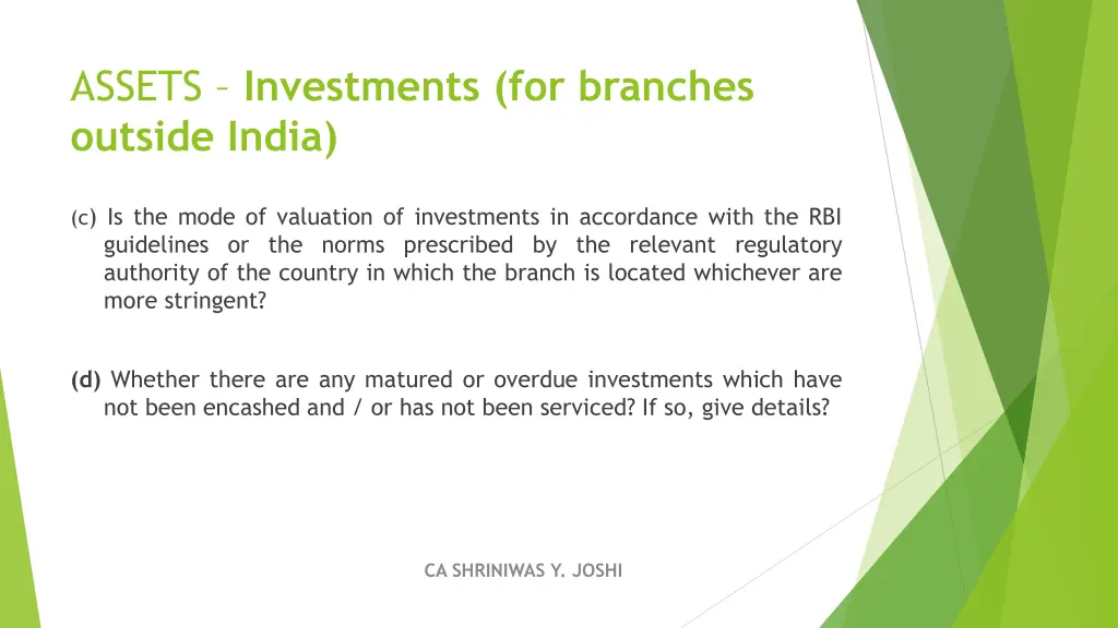 assets investments for branches outside india 1