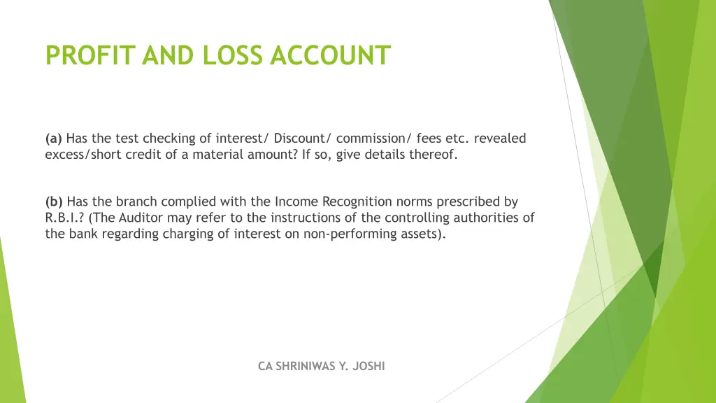 profit and loss account