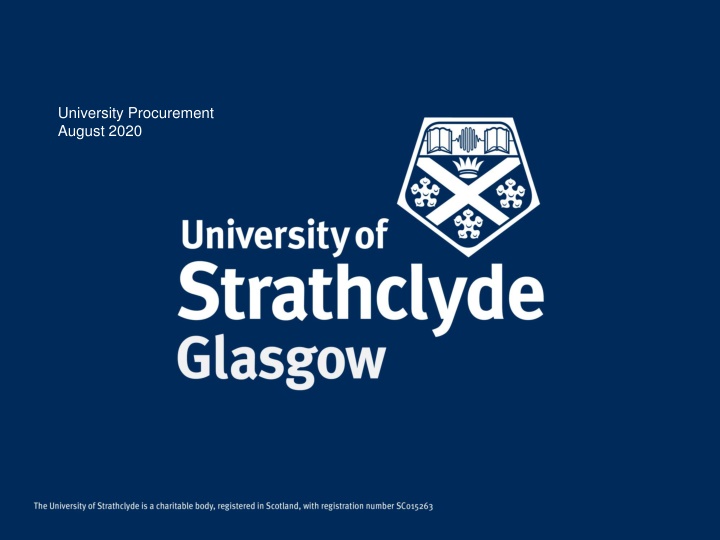 university procurement august 2020