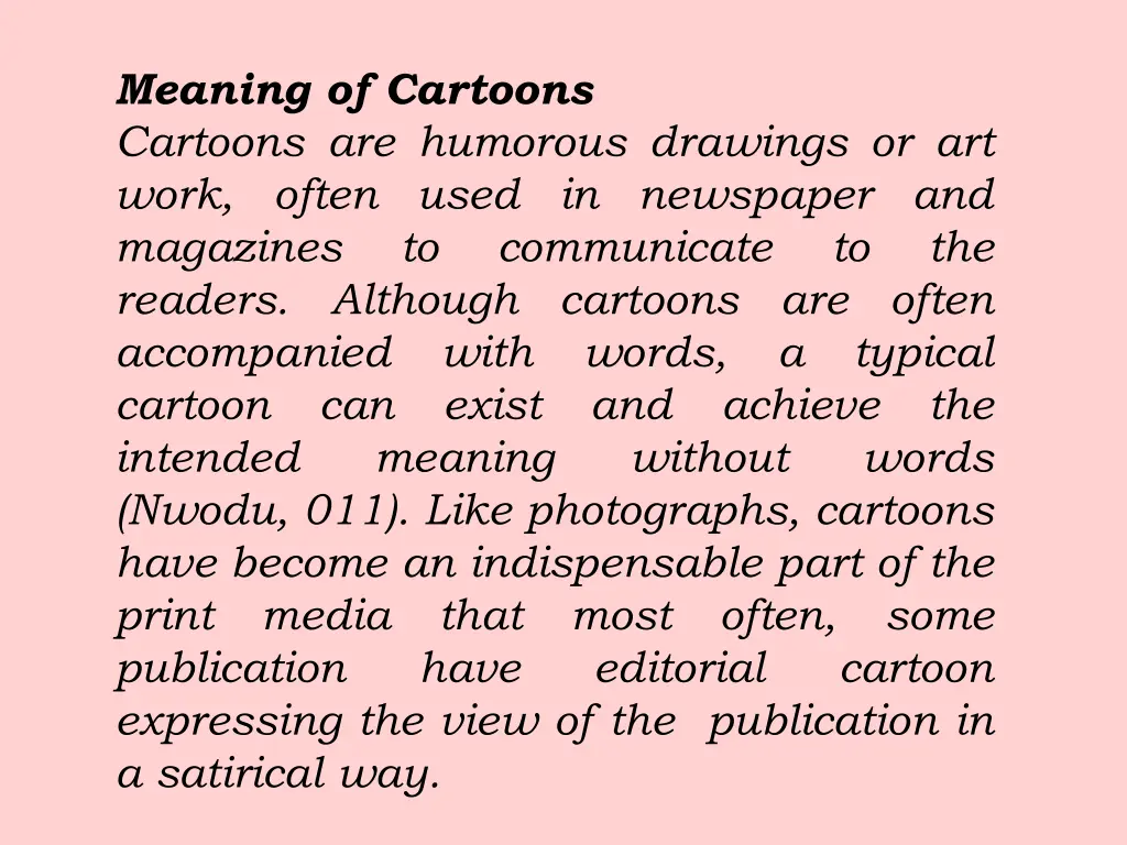 meaning of cartoons cartoons are humorous