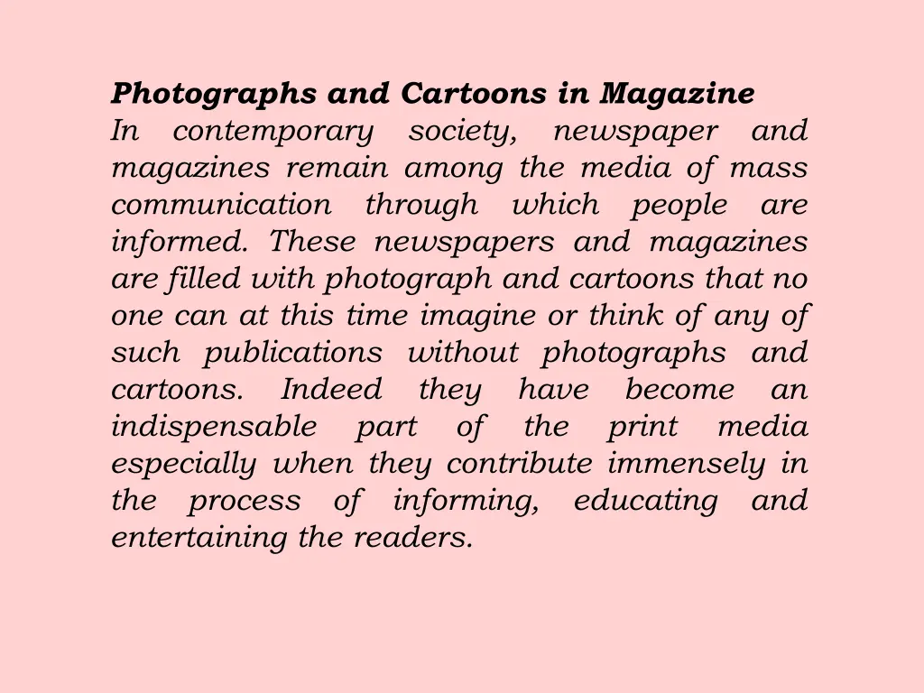 photographs and cartoons in magazine 1