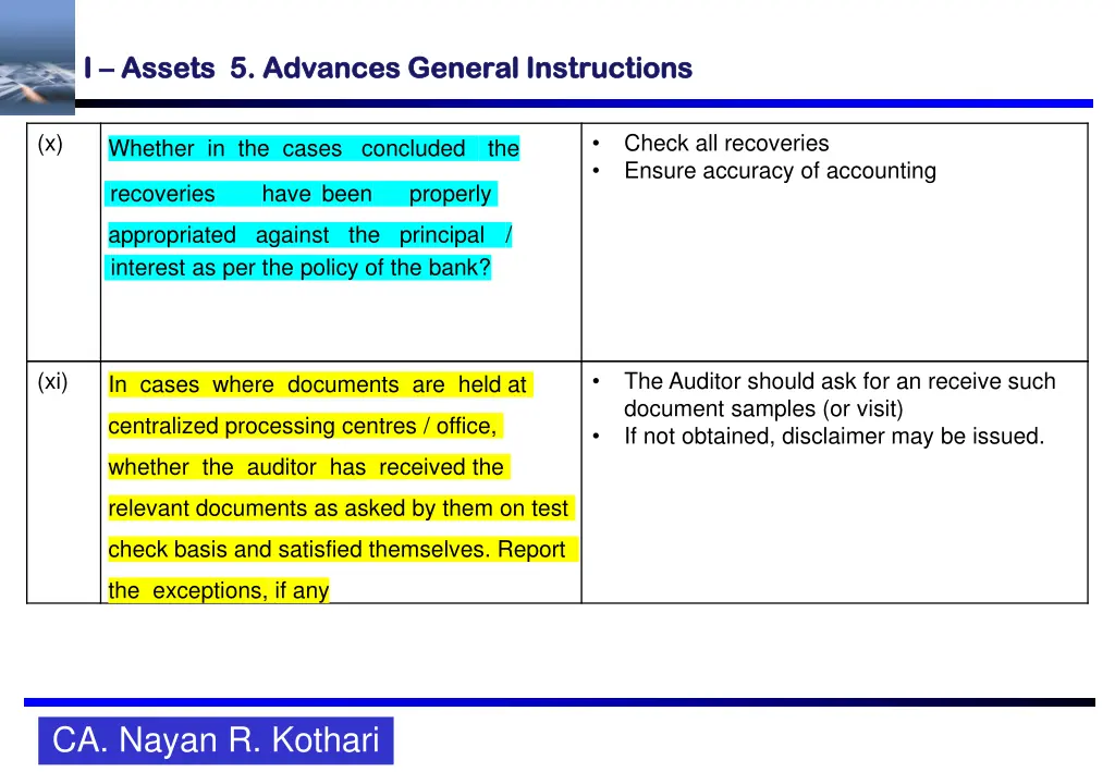 i i assets 5 advances assets 5 advances general 9