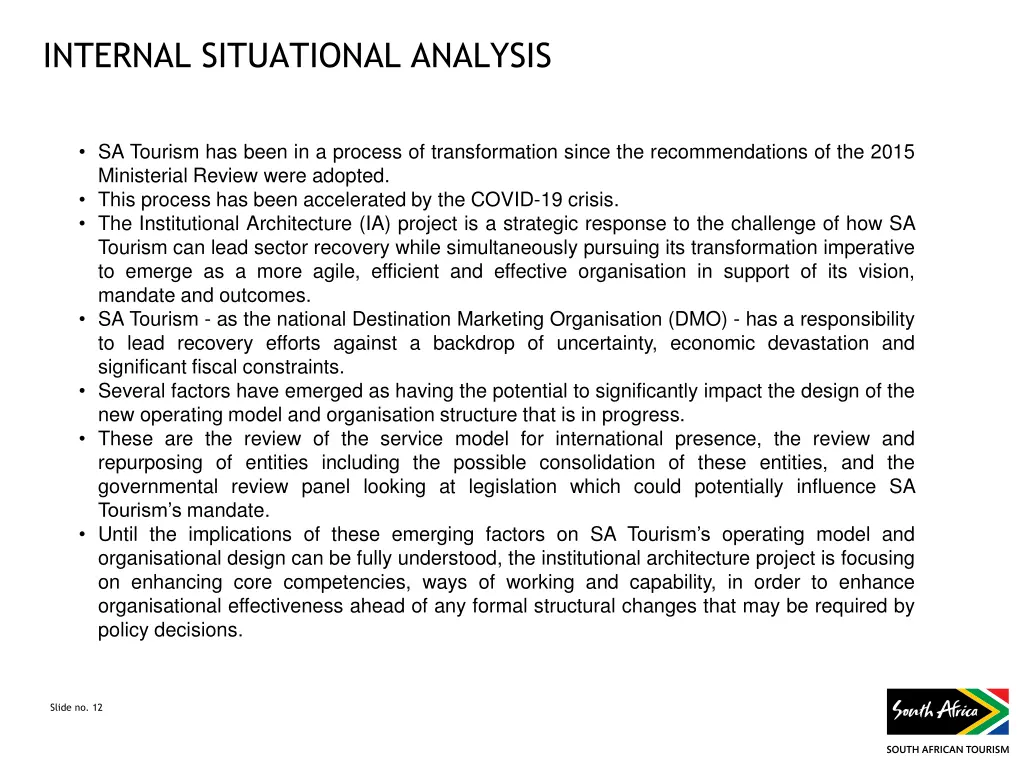 internal situational analysis 1