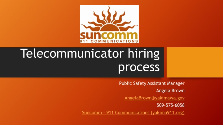 telecommunicator hiring