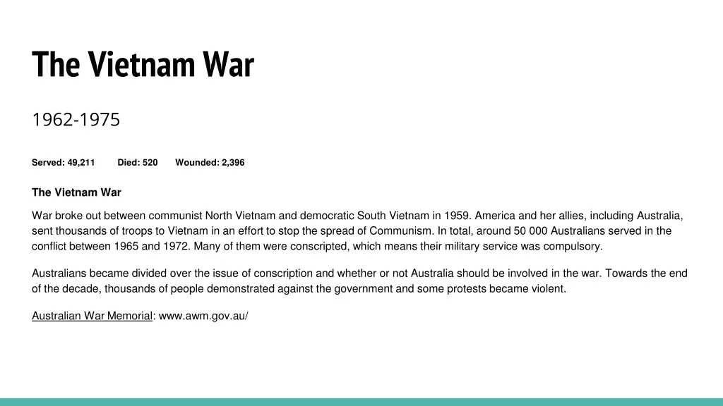 the vietnam war