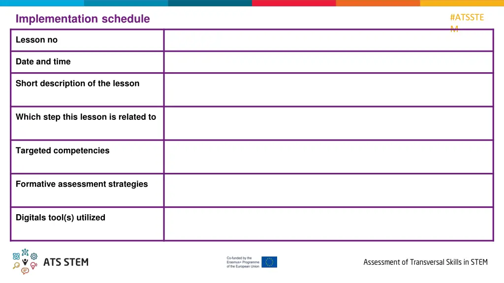 implementation schedule