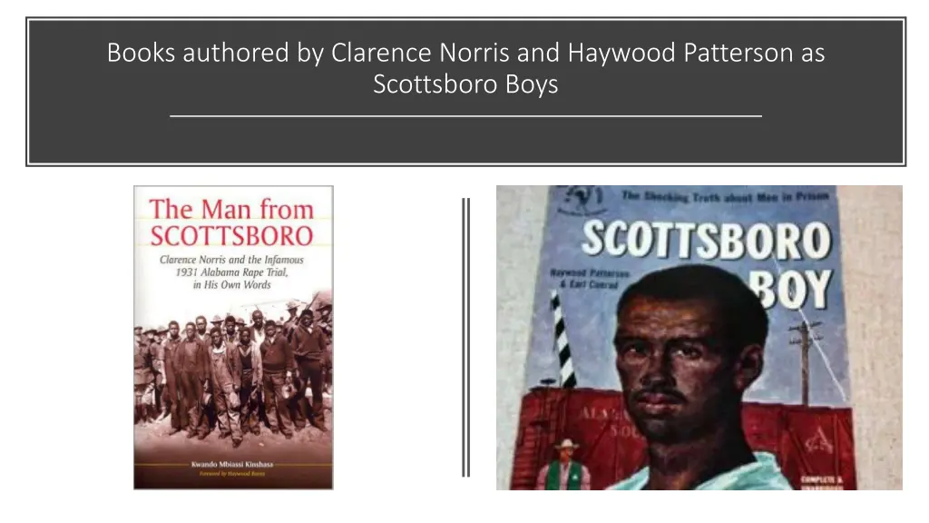 books authored by clarence norris and haywood