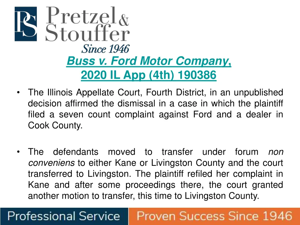 buss v ford motor company 2020 il app 4th 190386