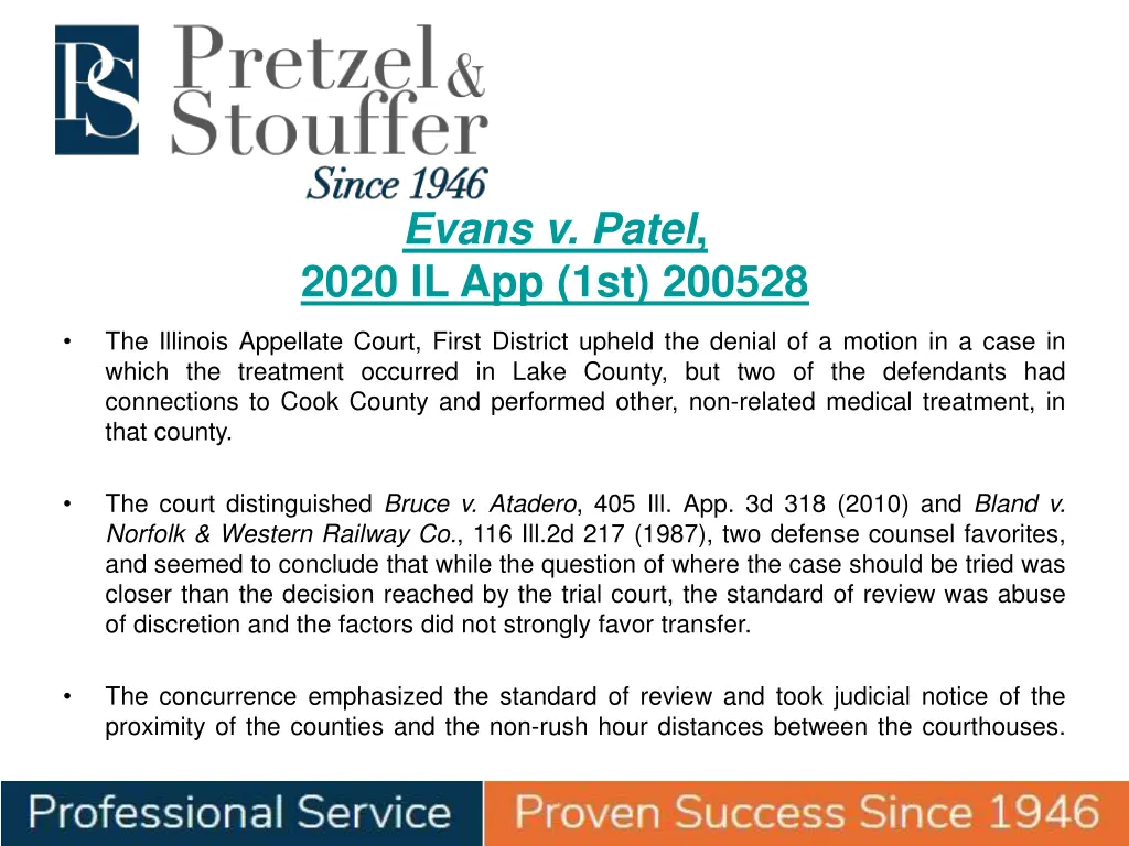 evans v patel 2020 il app 1st 200528