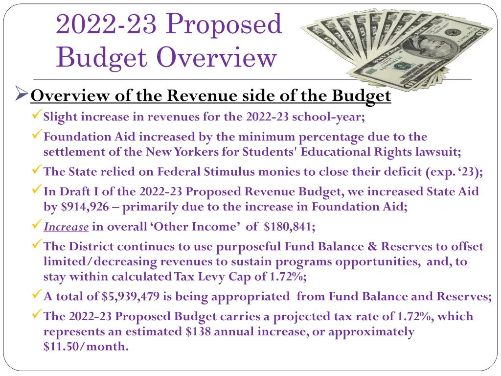 2022 23 proposed budget overview overview 1