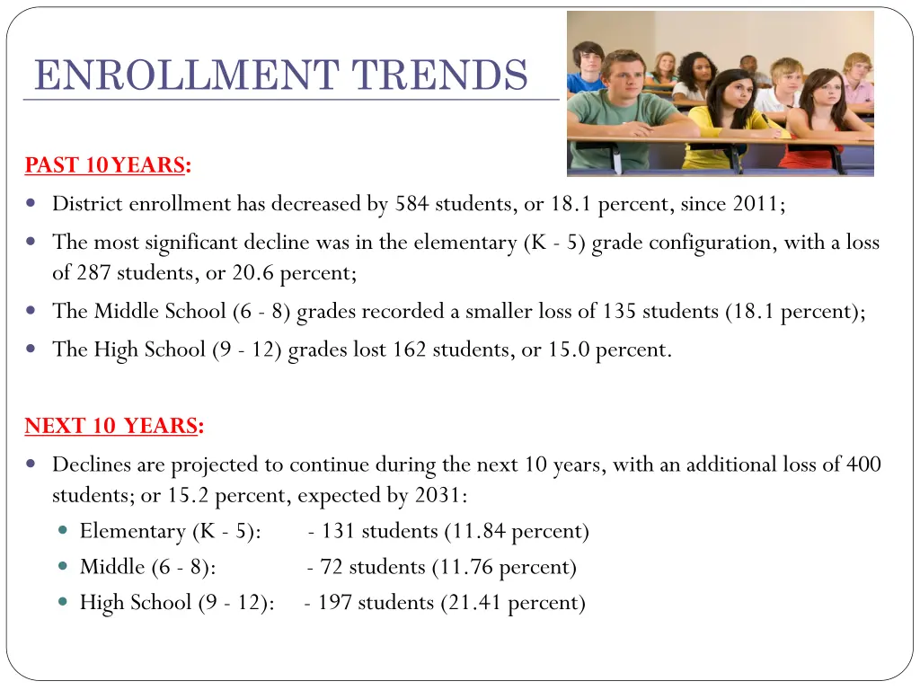 enrollment trends