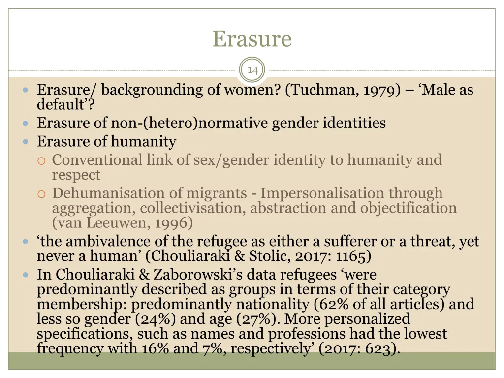 erasure