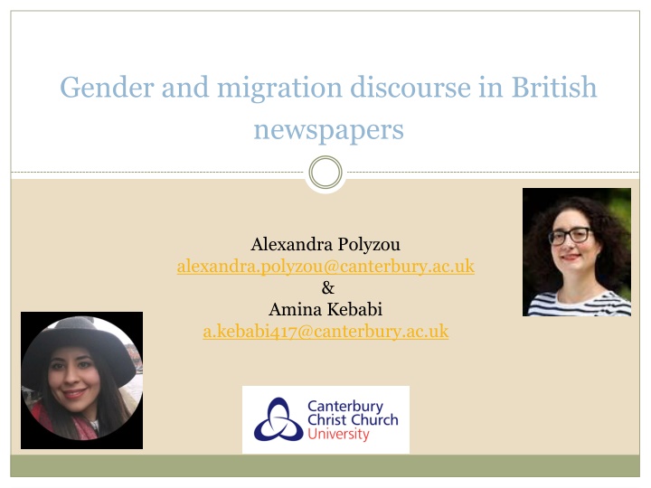 gender and migration discourse in british