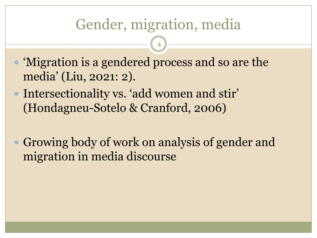 gender migration media