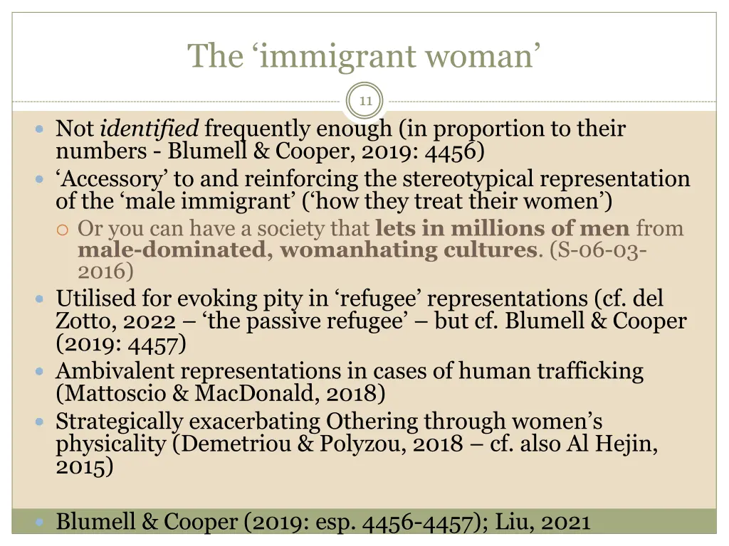 the immigrant woman