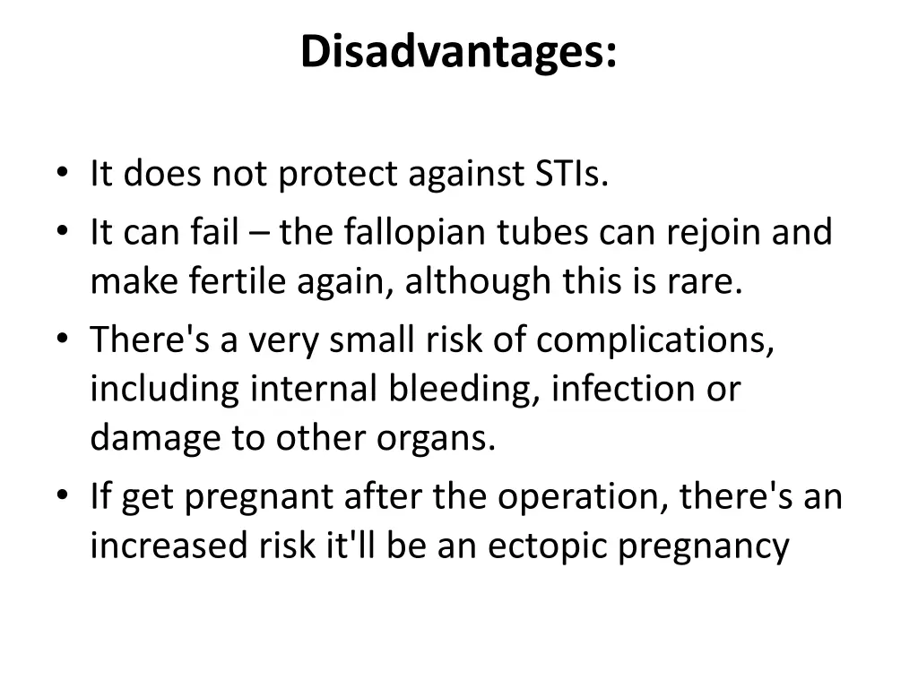 disadvantages 2