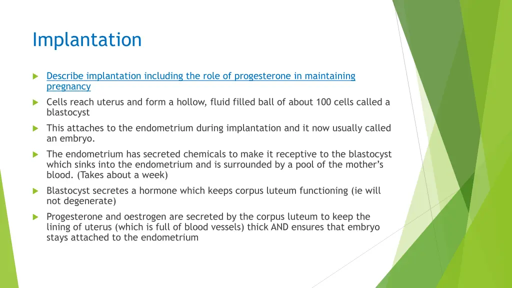 implantation