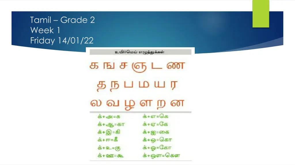 tamil grade 2 week 1 friday 14 01 22