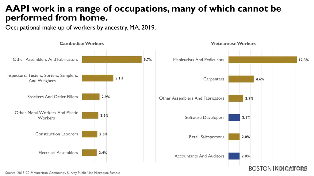 aapi work in a range of occupations many of which