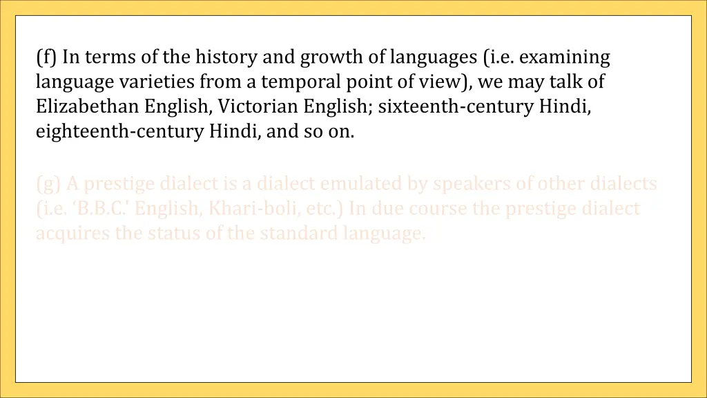 f in terms of the history and growth of languages