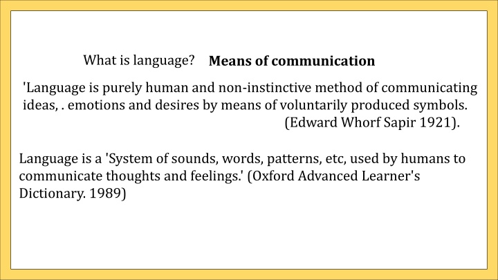 what is linguistics what is language