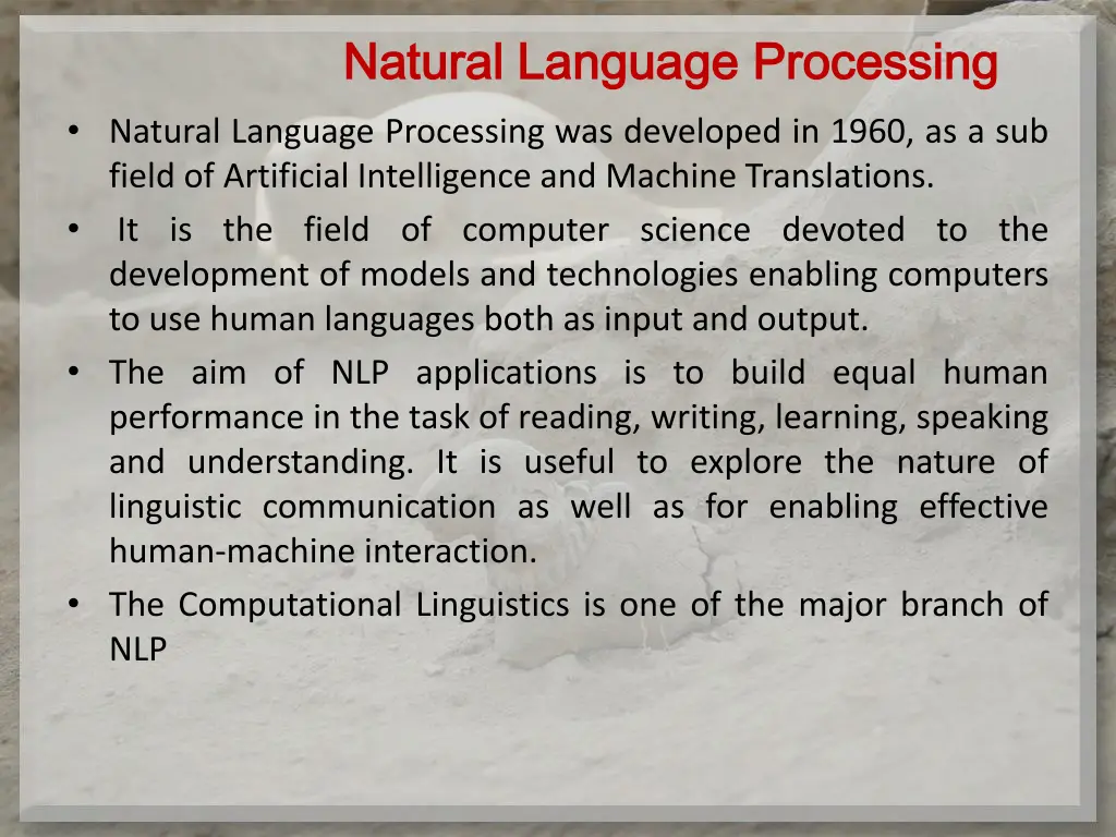 natural language processing natural language