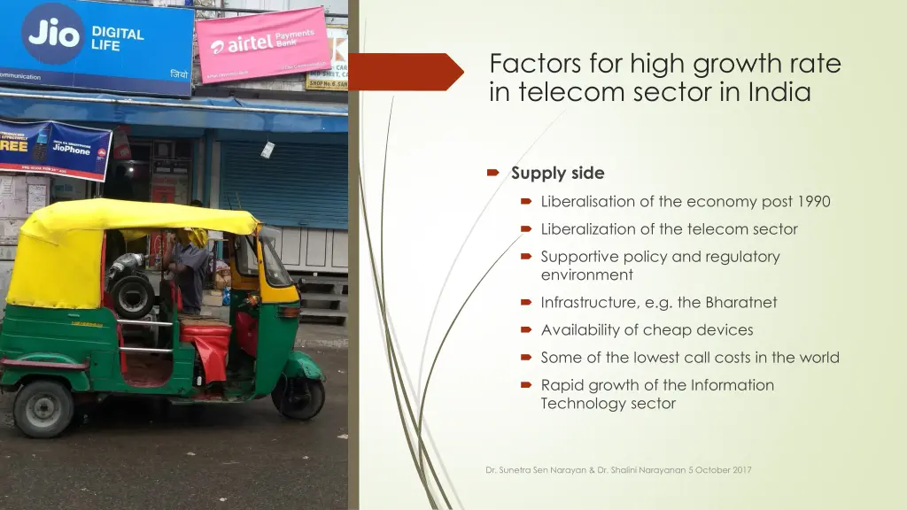 factors for high growth rate in telecom sector