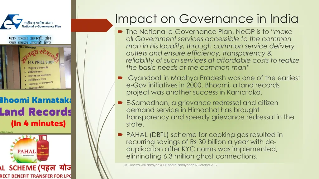 impact on governance in india the national