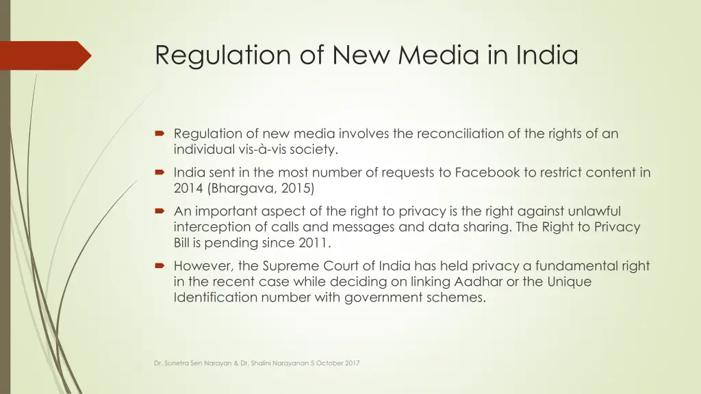 regulation of new media in india 1