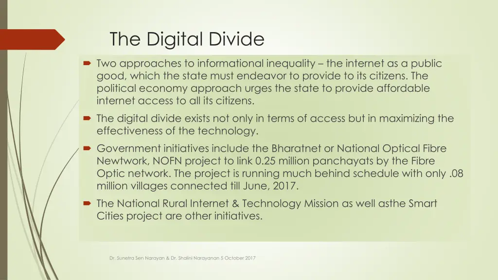 the digital divide