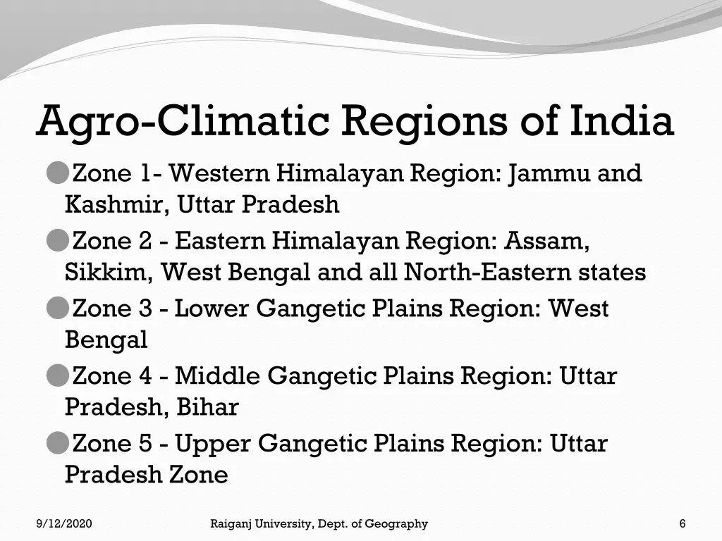 agro climatic regions of india zone 1 western