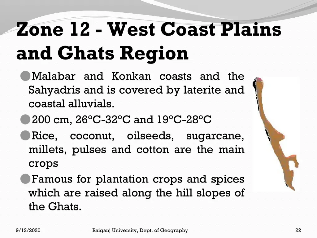 zone 12 west coast plains and ghats region